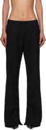 St. Agni Black 90s Split Leg Trousers