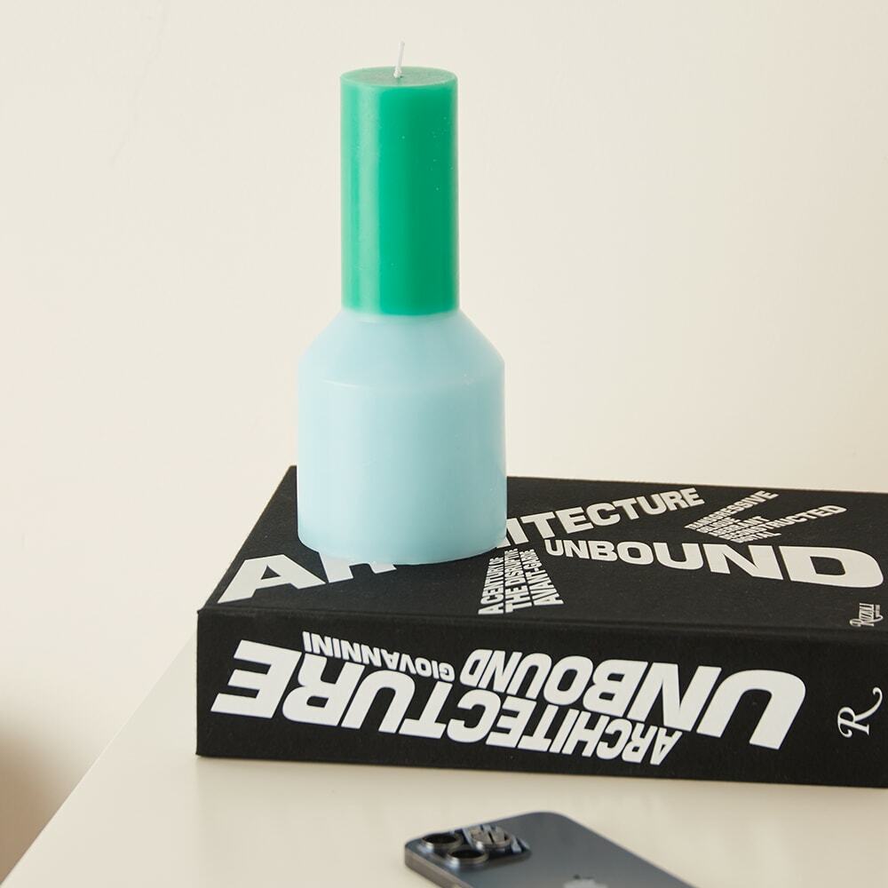 HAY Pillar Candle Tall S in Light Blue