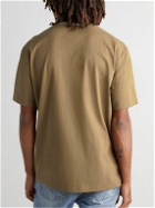 MANAAKI - Logo-Print Cotton-Jersey T-Shirt - Brown