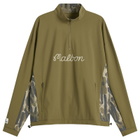 Malbon Men's Tour Divot Camo Performance Shell Jacket in Bark Camo
