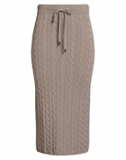 Peserico Womens Midi skirt Khaki