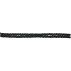 ANINE BING Black Small Double Signature Link Braided Belt