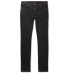 RtA - Skinny-Fit Paint-Splattered Stretch-Denim Jeans - Black