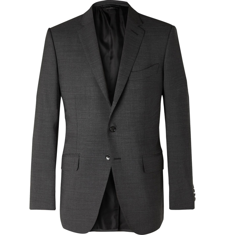 Photo: TOM FORD - O'Connor Mélange Wool-Blend Suit Jacket - Gray