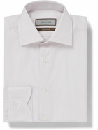 Canali - Impeccable Striped Herringbone Cotton Shirt - Pink