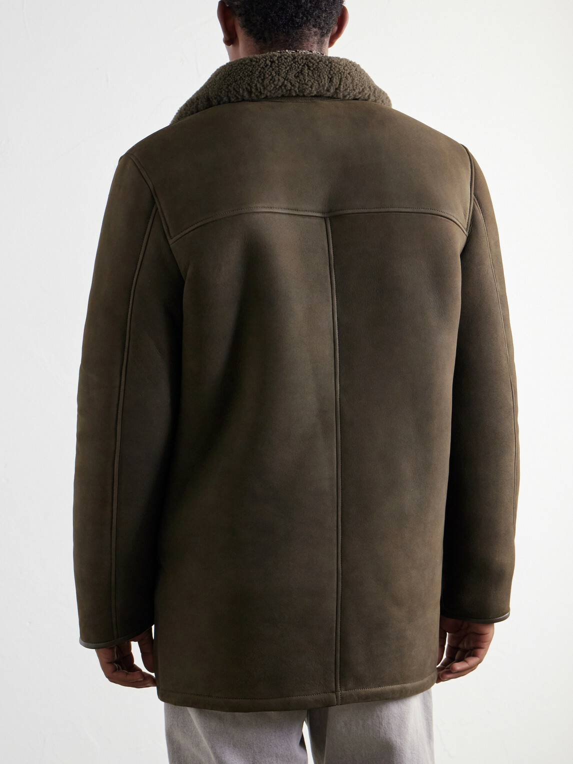 Mr P. - Shearling Coat - Green