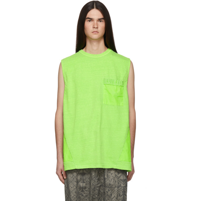 Robert Geller Green The Axium Tank T-Shirt