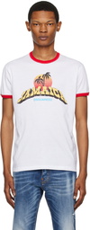 Dsquared2 White Jamaican Dan T-Shirt