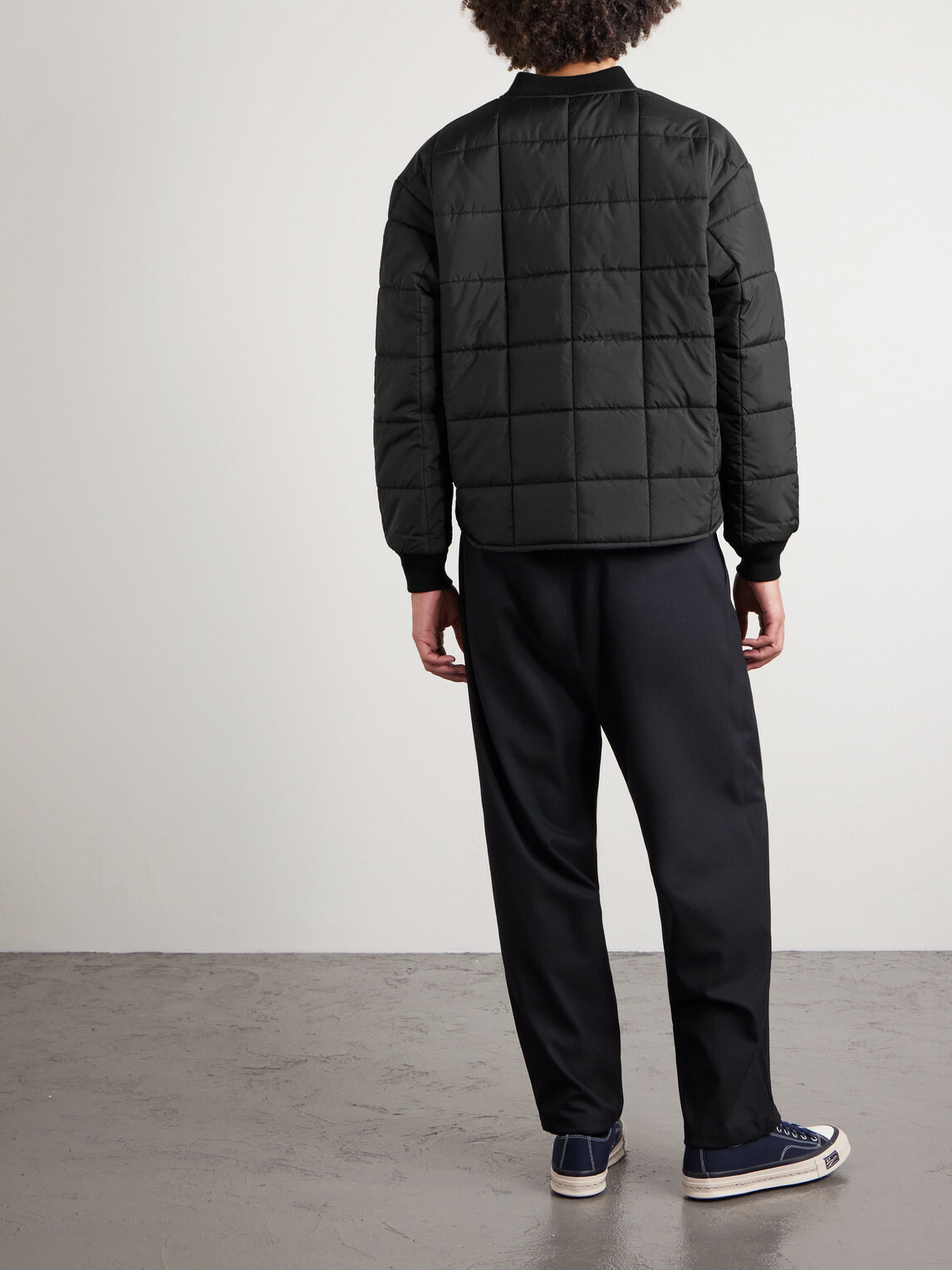 Neighborhood - Reversible Padded Shell Jacket - Black