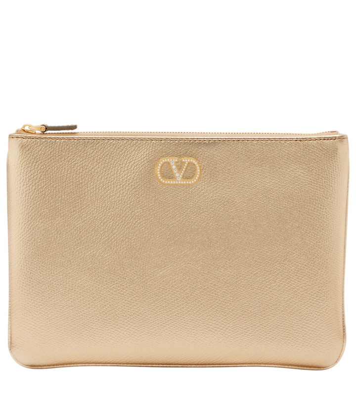 Photo: Valentino Garavani VLogo Signature Small embellished pouch