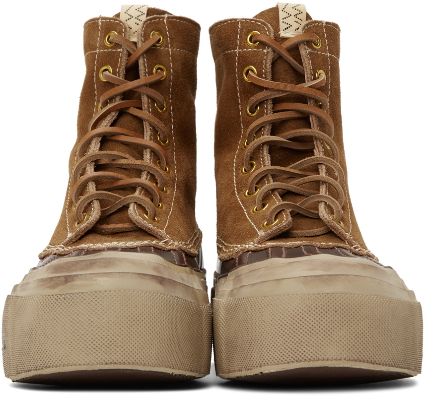 Visvim Tan & Brown Decoy Duck G.Patten-Folk Boots Visvim