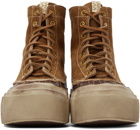 Visvim Tan & Brown Decoy Duck G.Patten-Folk Boots