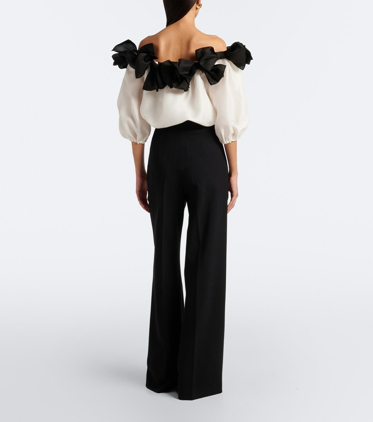 Carolina Herrera Wool-blend wide-leg pants