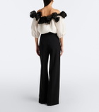 Carolina Herrera Wool-blend wide-leg pants