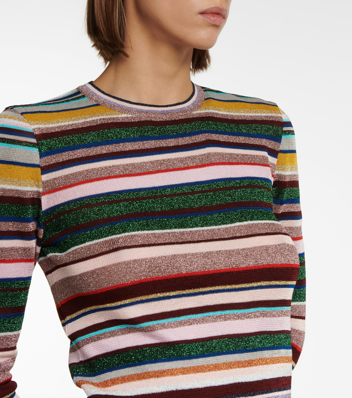 Missoni - Striped lamé knit sweater Missoni