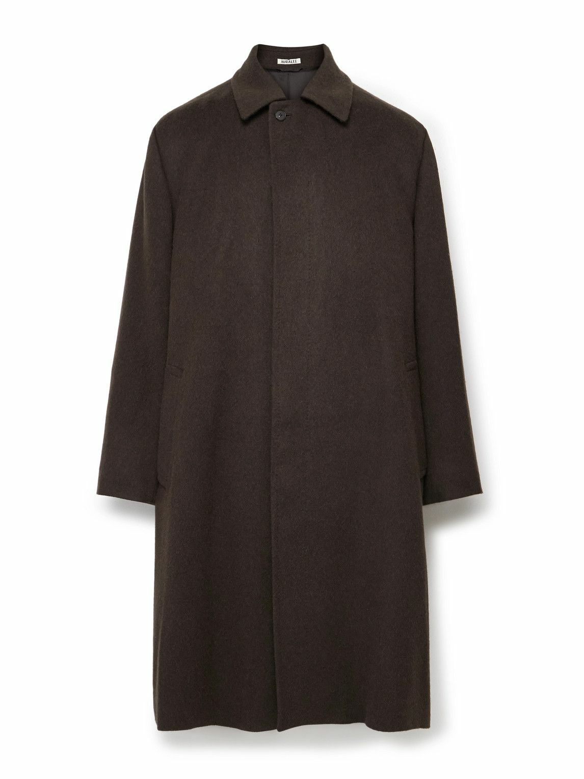 AURALEE Brown Double Cloth Heavy Pile Zip Jacket Auralee