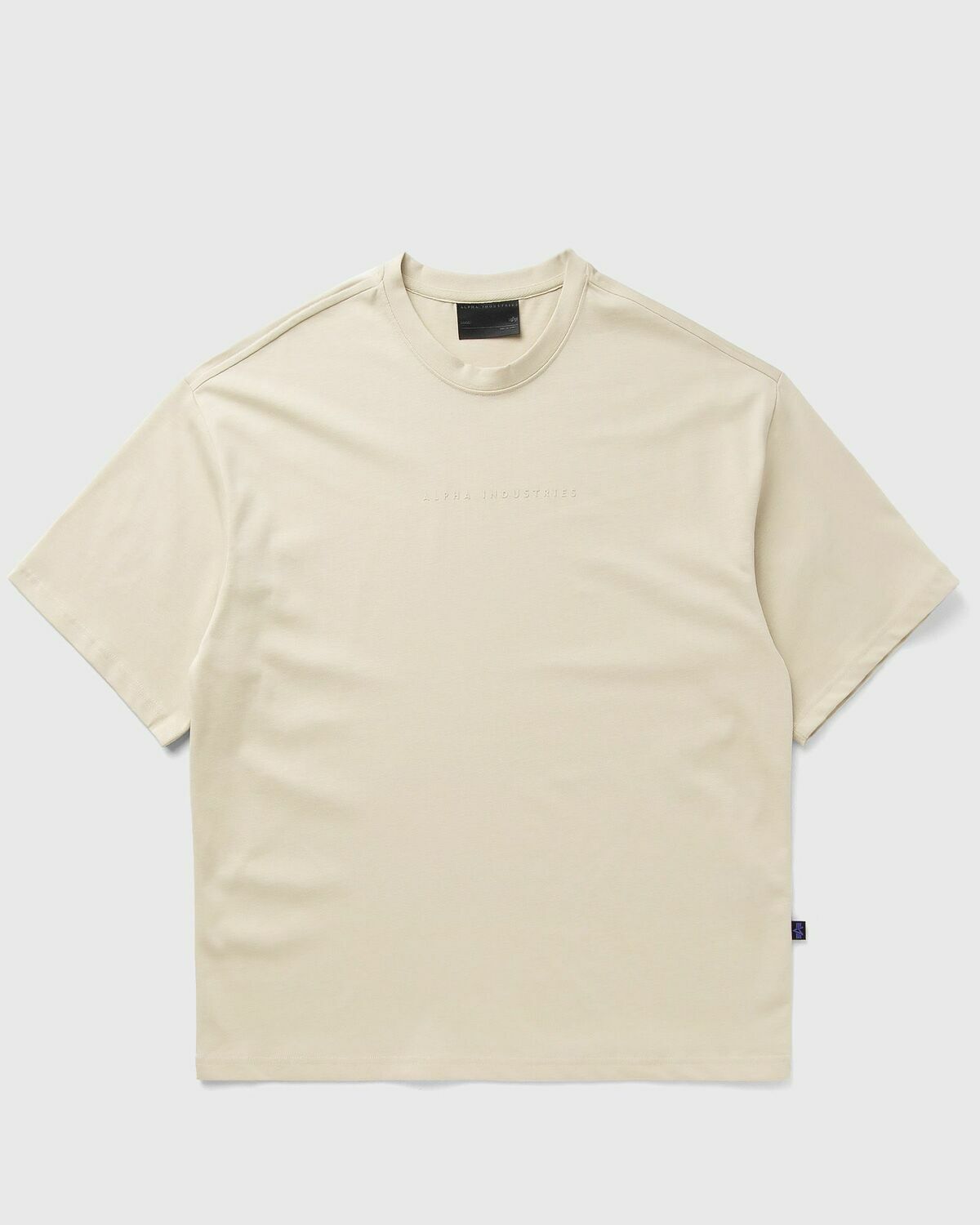 Alpha Industries Base Tee Beige Mens Shortsleefe