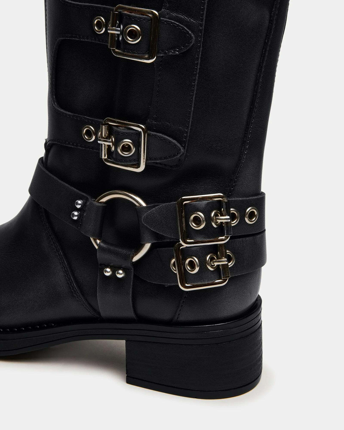 Steve Madden Rockyy-W Wide Calf Boots in Black