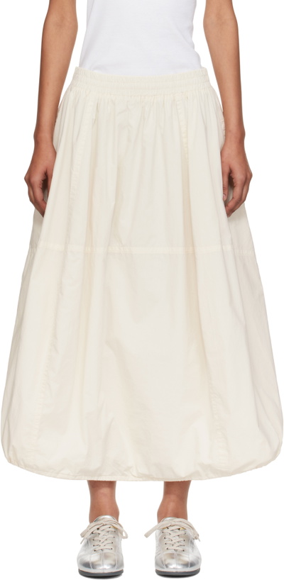 Photo: YMC Off-White Parachute Midi Skirt