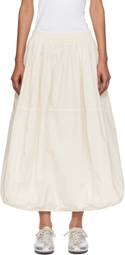 YMC Off-White Parachute Midi Skirt