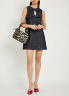 Sister Jane Curio Crystal-embellished Stretch-denim Mini Dress