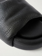 Rick Owens - Chancla Full-Grained Leather Slides - Black