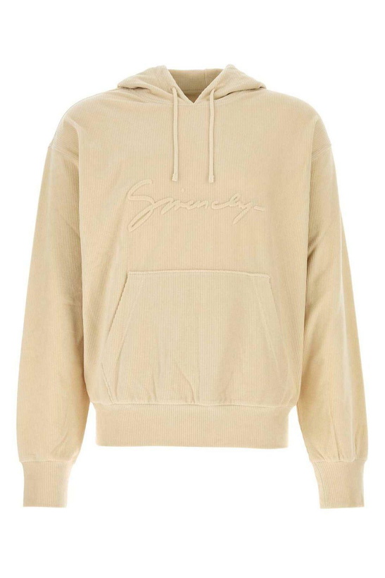 Photo: Givenchy Logo Detailed Drawstring Hoodie