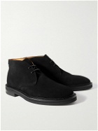 Mr P. - Lucien Regenerated Suede by evolo® Desert Boots - Black