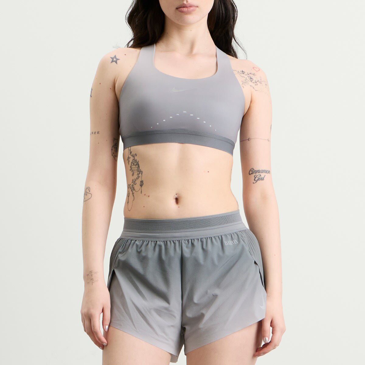 Nike Women's x Isamaya Ffrench Bra in Smoke Grey
