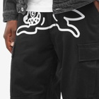ICECREAM Men's Running Dog Cargo Pants in Black