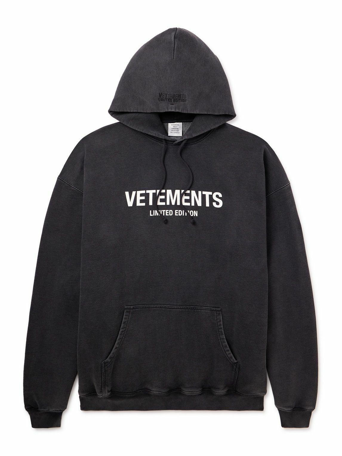 VETEMENTS Black Label Logo Hoodie Vetements