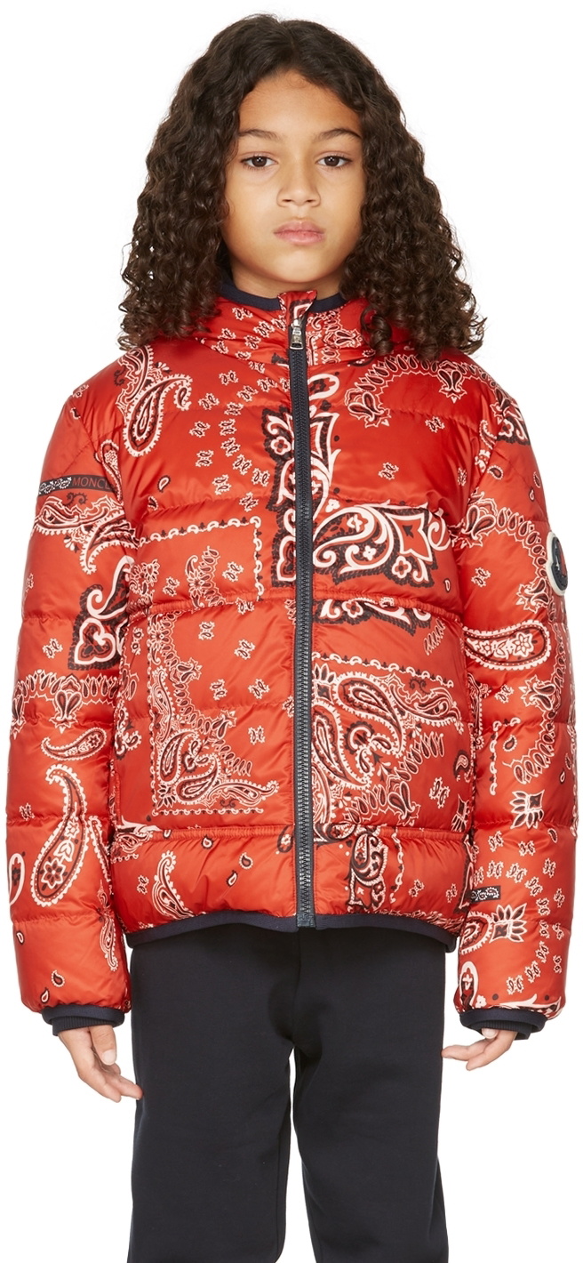 Moncler Enfant Kids Reversible Red Down Songu Jacket Moncler Enfant