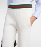 Gucci Ribbed-knit wool sweatpants
