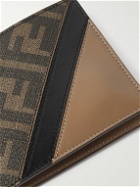 Fendi - Logo-Print Coated-Canvas and Leather Billfold Wallet
