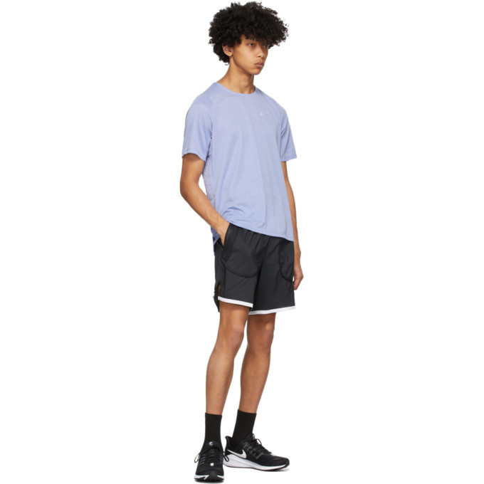Nike Black and White Flex Stride Wild Run Shorts Nike