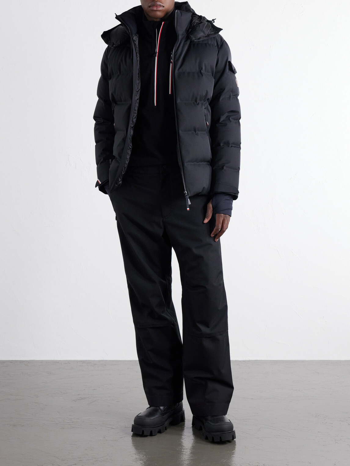 Moncler Grenoble - Polar Fleece Half-Zip Ski Mid-Layer - Black