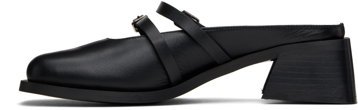 Justine Clenquet Black Andie Mules
