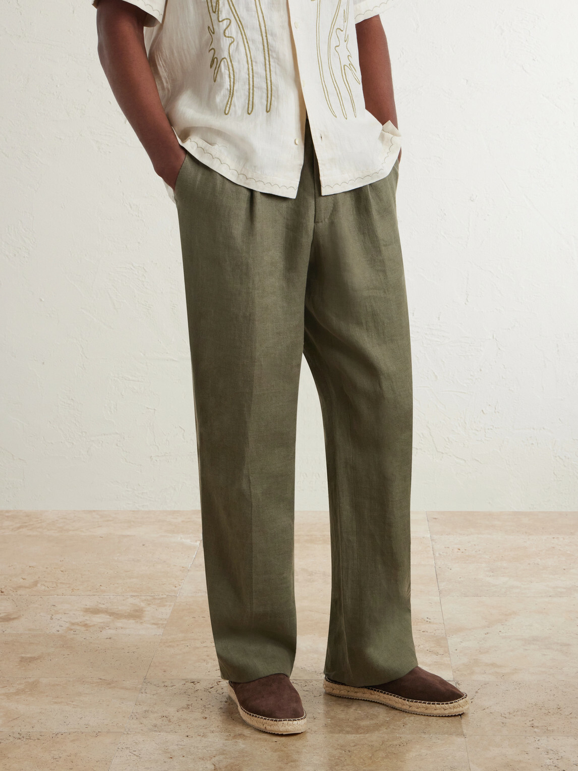 Frescobol Carioca - Helio Suede Espadrilles - Brown