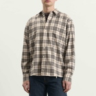 Jeanerica Men's Byron Shirt in Brown Flannel Check