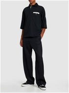 PALM ANGELS Sartorial Tape Oversized Cotton Polo
