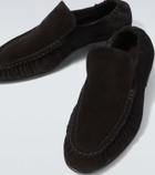 The Row Soft Two suede loafers