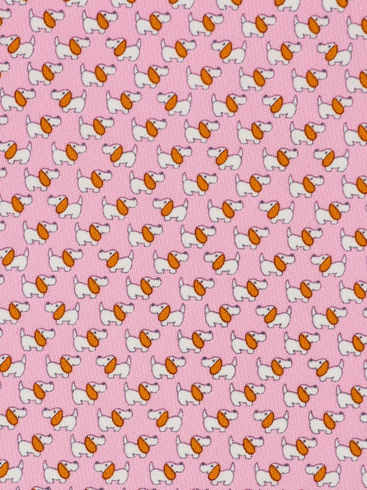 Ferragamo Mens Dylan print silk tie in Pink