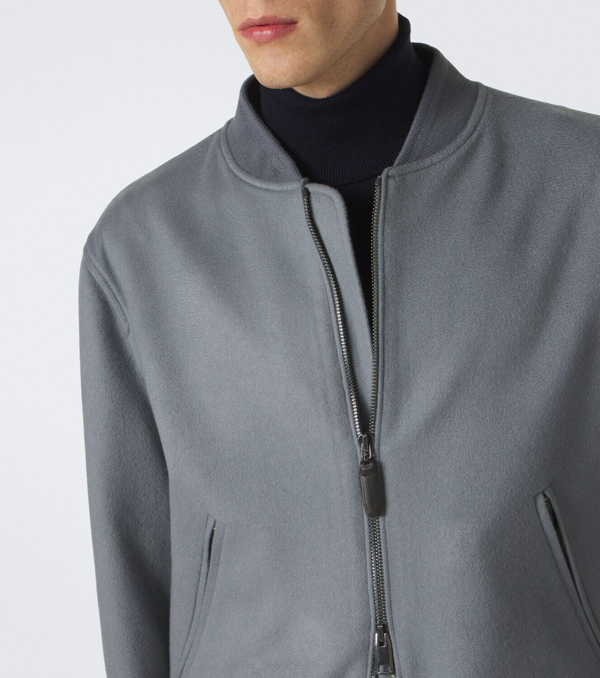 Brioni Wool and cashmere bomber jacket