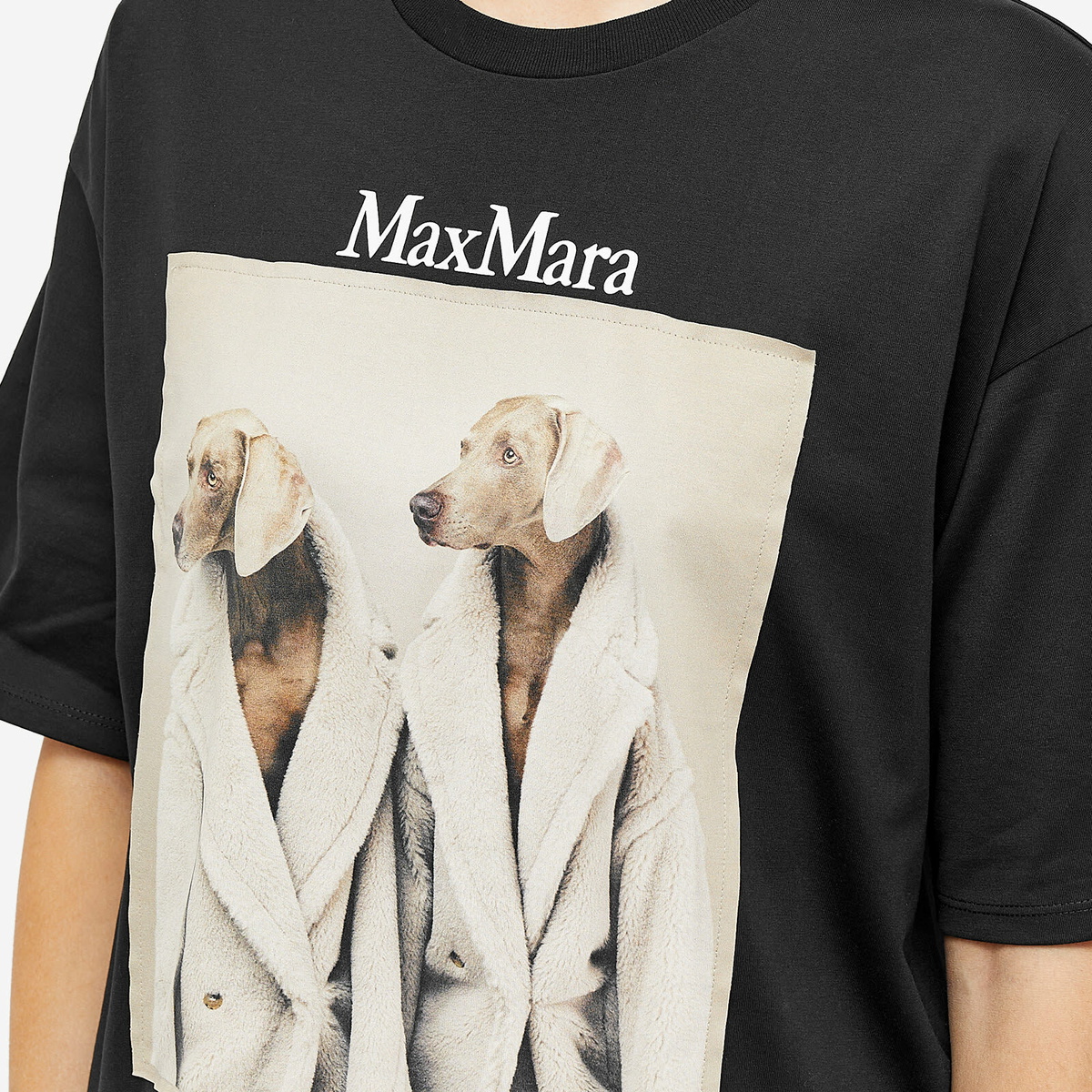 max-mara-black-T-shirt-MM-Dog-
