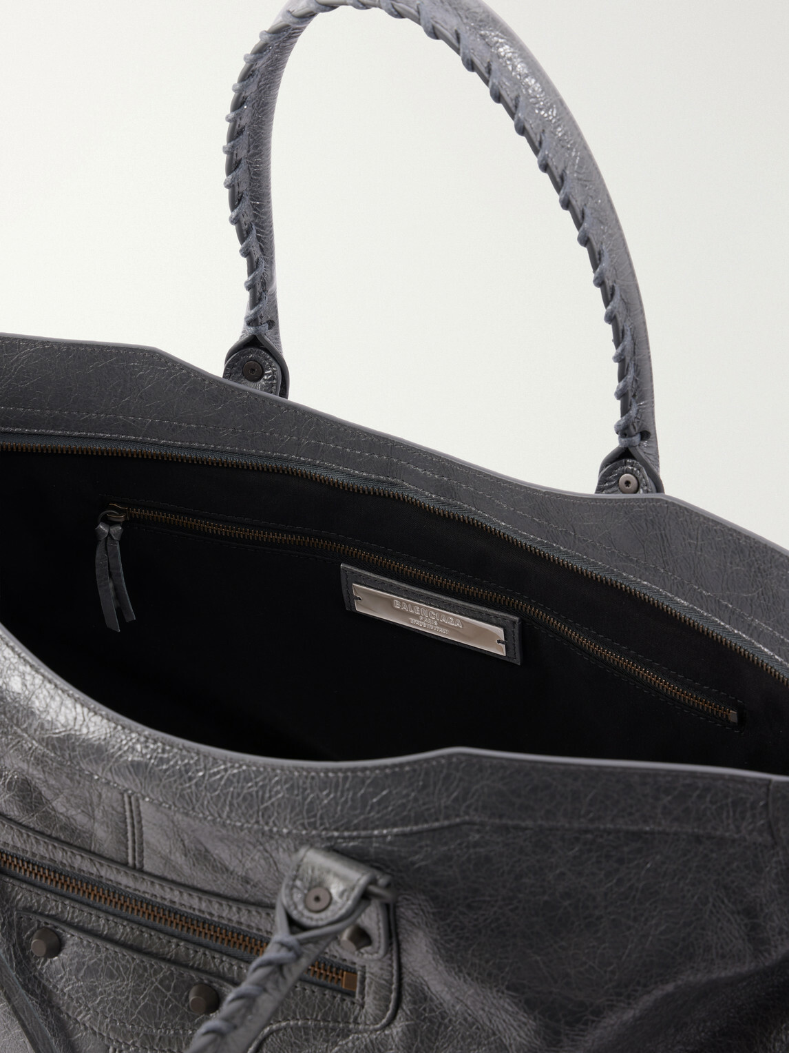 Balenciaga - Le City Travel Arena Textured-Leather Tote Bag