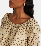 Posse Priscilla leopard-print silk blouse