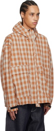 Camiel Fortgens Orange & White Cropped Outdoor Jacket