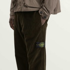 Stone Island Men's Organic Cotton Corduroy Trousers in Charcoal
