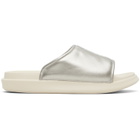 Y-3 Silver 'Y-3' Slides