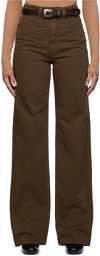 LEMAIRE Brown Straight-Leg Jeans